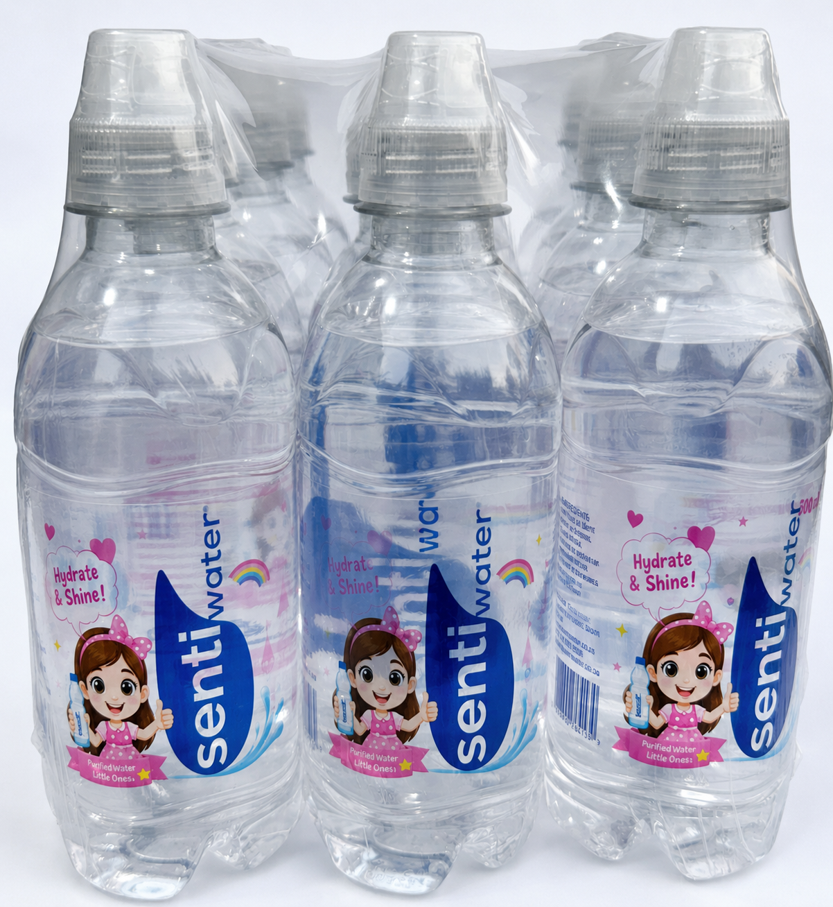 12 X 330ML Senti water Kiddies edition - Girls